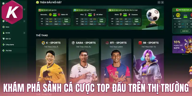Khám phá sảnh cá cược top đầu trên thị trường