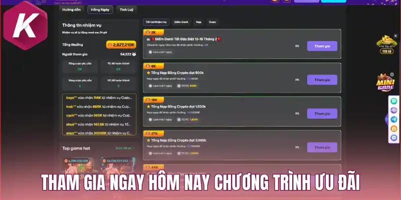 Tham gia ngay hôm nay chương trình ưu đãi